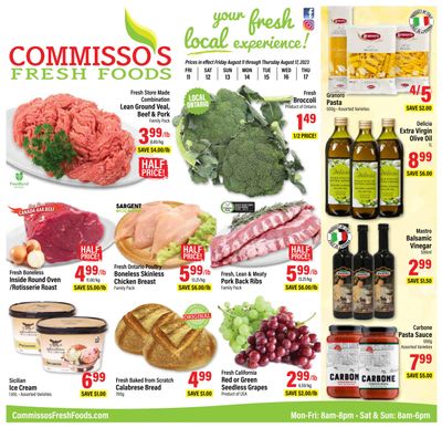 Commisso's Fresh Foods Flyer August 11 to 17