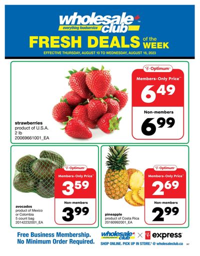 Wholesale Club (ON) Fresh Deals of the Week Flyer August 10 to 16
