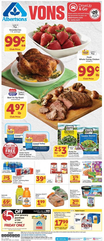 Vons Weekly Ad & Flyer May 13 to 19