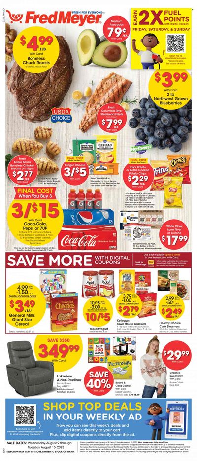 Fred Meyer (OR) Weekly Ad Flyer Specials August 9 to August 15, 2023