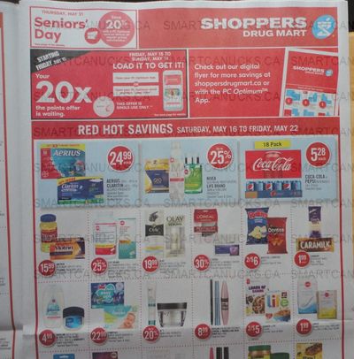 Shoppers Drug Mart Canada: Loadable 20x Offer May 15th – 17th