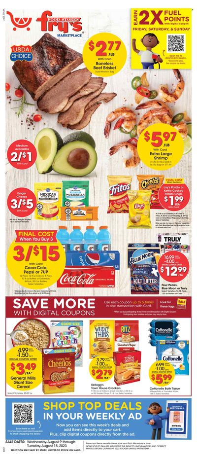 Fry’s (AZ) Weekly Ad Flyer Specials August 9 to August 15, 2023