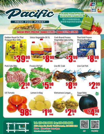 Pacific Fresh Food Market (North York) Flyer August 11 to 17