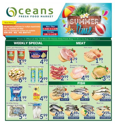 Oceans Fresh Food Market (West Dr., Brampton) Flyer August 11 to 17