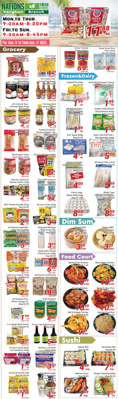 Nations Fresh Foods (Vaughan) Flyer August 11 to 17