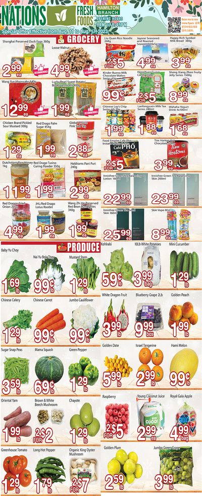 Nations Fresh Foods (Hamilton) Flyer August 11 to 17
