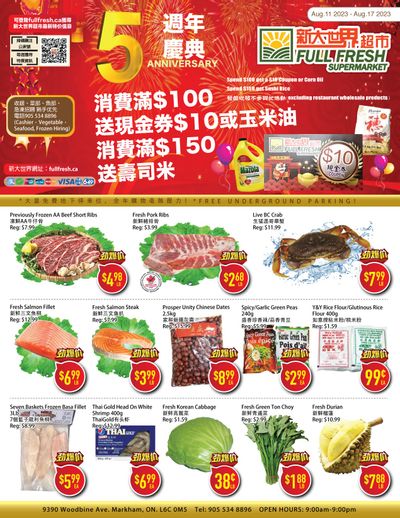 Full Fresh Supermarket Flyer August 11 to 17