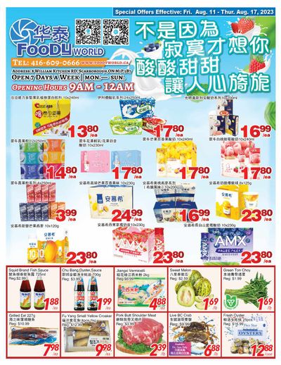 Foody World Flyer August 11 to 17
