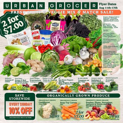 Urban Grocer Flyer August 11 to 17