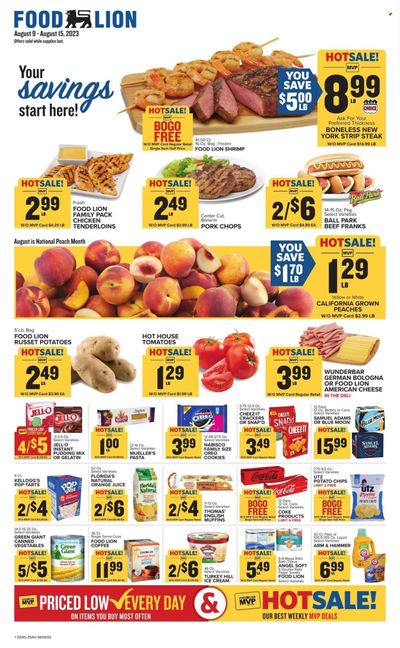 Food Lion (SC) Weekly Ad Flyer Specials August 9 to August 15, 2023