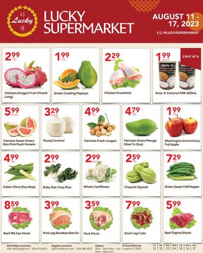 Lucky Supermarket (Winnipeg) Flyer August 11 to 17