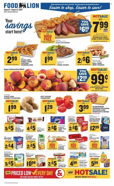 Food Lion (NC) Weekly Ad Flyer Specials August 9 to August 15, 2023