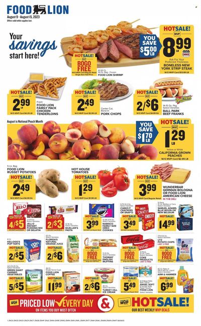 Food Lion (NC) Weekly Ad Flyer Specials August 9 to August 15, 2023