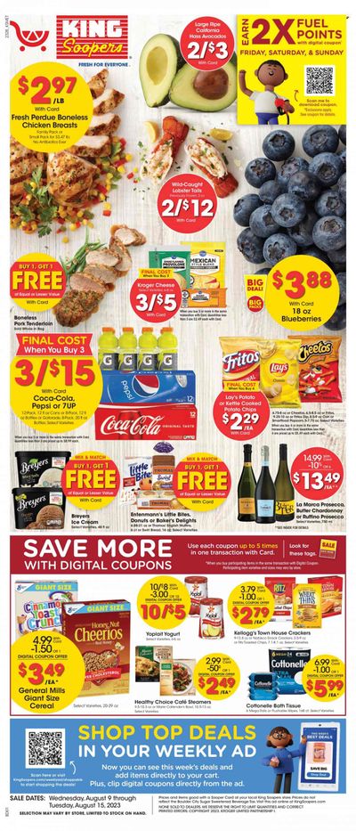 King Soopers (CO) Weekly Ad Flyer Specials August 9 to August 15, 2023