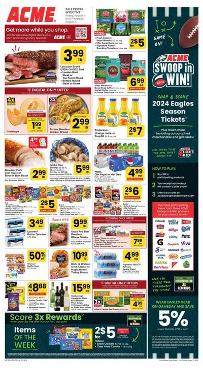 ACME (DE, MD, NJ, NY, PA) Weekly Ad Flyer Specials August 11 to August 17, 2023