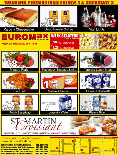 EuroMax Foods Flyer October 31 to November 6