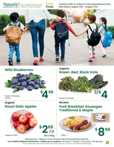 Nature's Emporium Weekly Flyer August 11 to 17