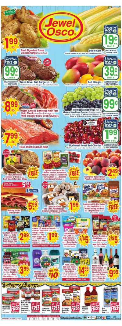Jewel Osco (IL) Weekly Ad Flyer Specials August 9 to August 15, 2023