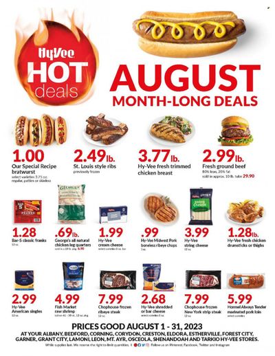 Hy-Vee (IA) Weekly Ad Flyer Specials August 1 to August 31, 2023