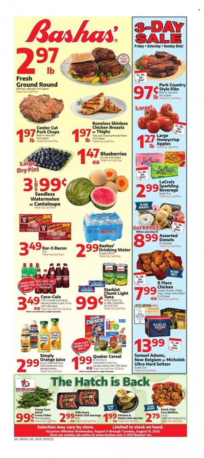 Bashas' (AZ) Weekly Ad Flyer Specials August 9 to August 15, 2023