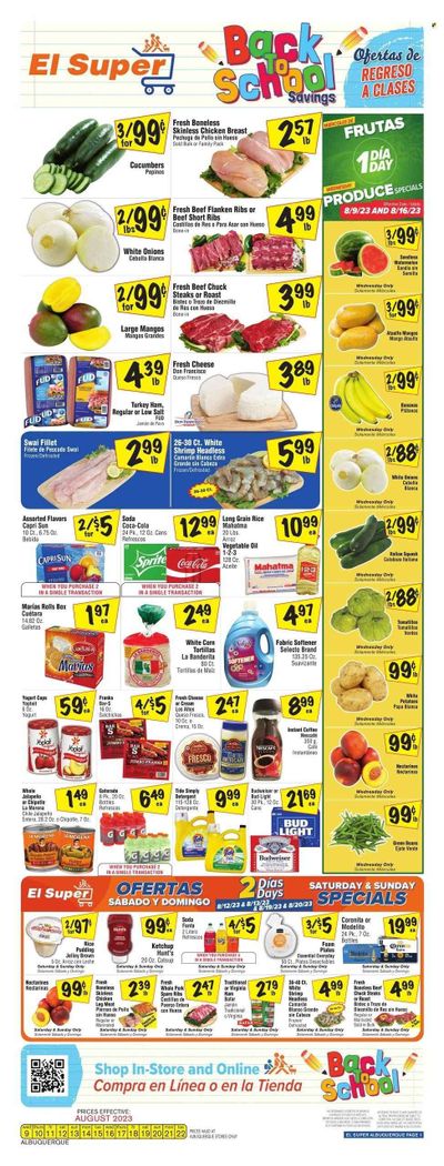 El Super (NM) Weekly Ad Flyer Specials August 9 to August 15, 2023