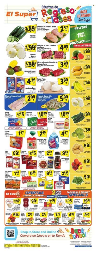El Super (TX) Weekly Ad Flyer Specials August 9 to August 15, 2023
