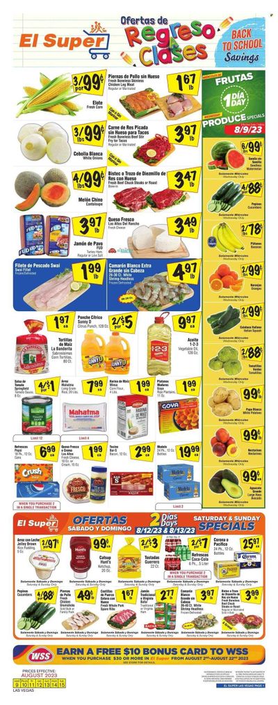 El Super (NV) Weekly Ad Flyer Specials August 9 to August 15, 2023