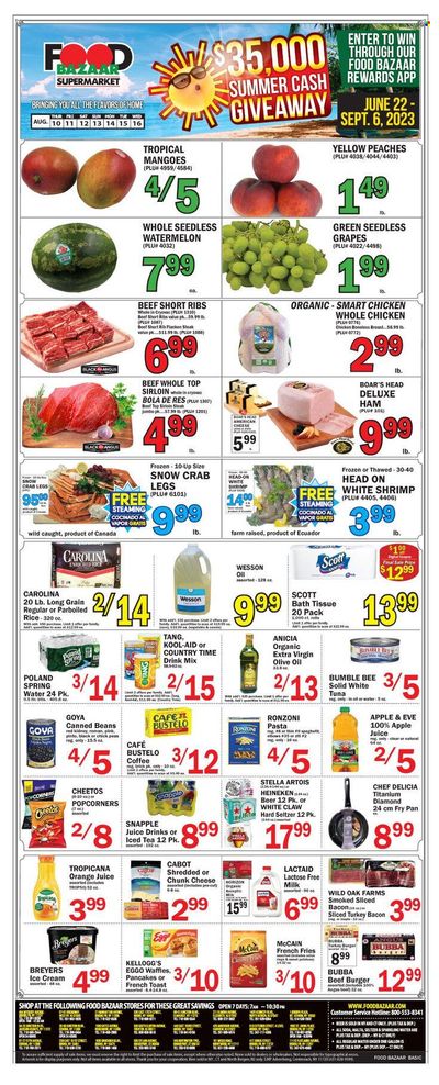 Food Bazaar (CT, NJ, NY) Weekly Ad Flyer Specials August 10 to August 16, 2023