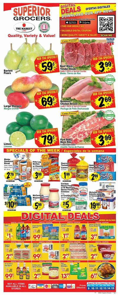Superior Grocers (CA) Weekly Ad Flyer Specials August 9 to August 15, 2023