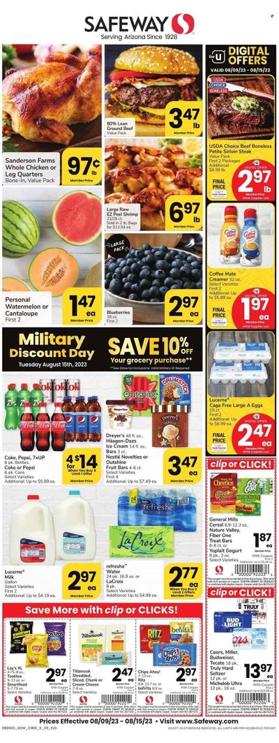 Safeway (AZ) Weekly Ad Flyer Specials August 9 to August 15, 2023