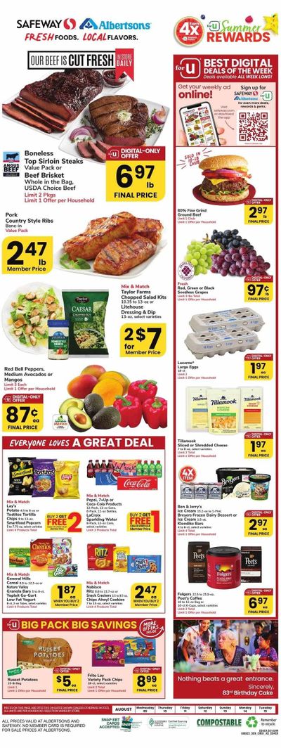 Safeway (CO, WY) Weekly Ad Flyer Specials August 9 to August 15, 2023