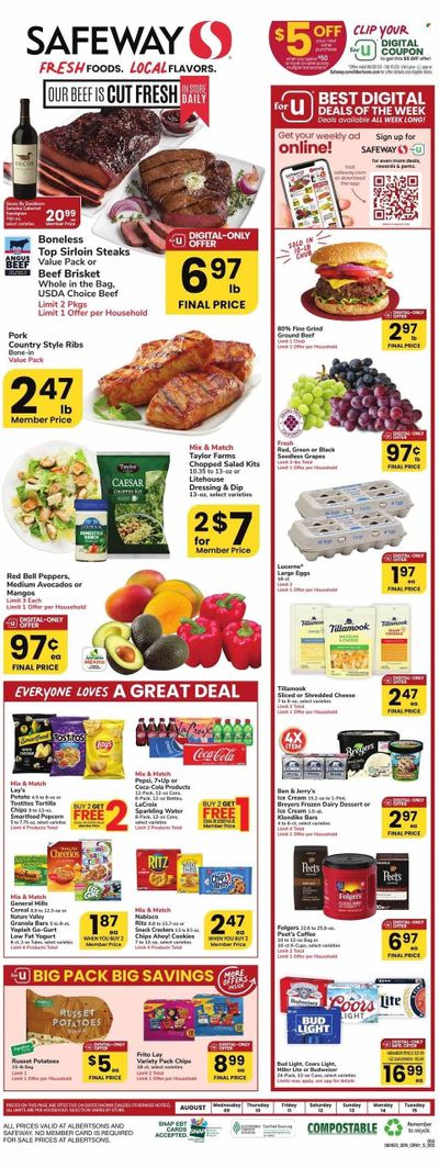 Safeway (SD) Weekly Ad Flyer Specials August 9 to August 15, 2023