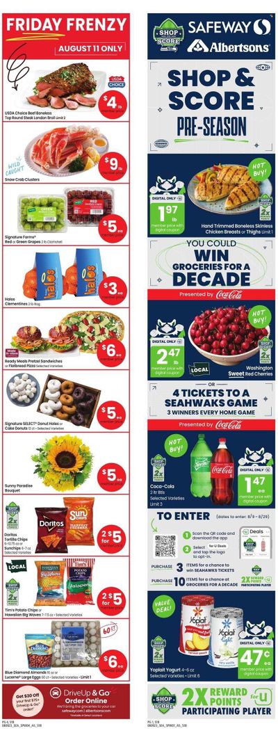 Safeway (WA) Weekly Ad Flyer Specials August 9 to August 15, 2023
