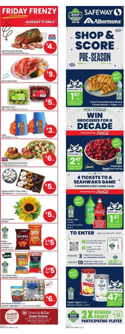 Safeway (WA) Weekly Ad Flyer Specials August 9 to August 15, 2023