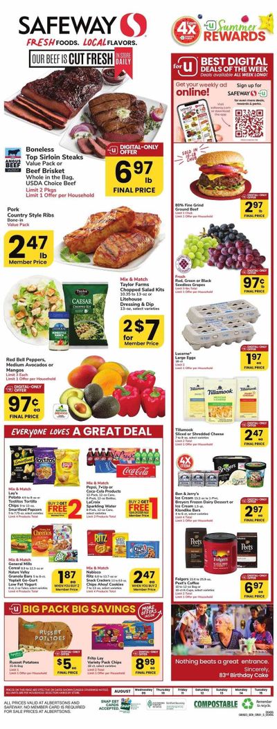 Safeway (WY) Weekly Ad Flyer Specials August 9 to August 15, 2023