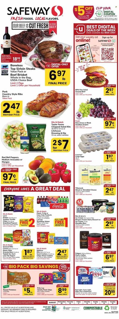 Safeway (WY) Weekly Ad Flyer Specials August 9 to August 15, 2023