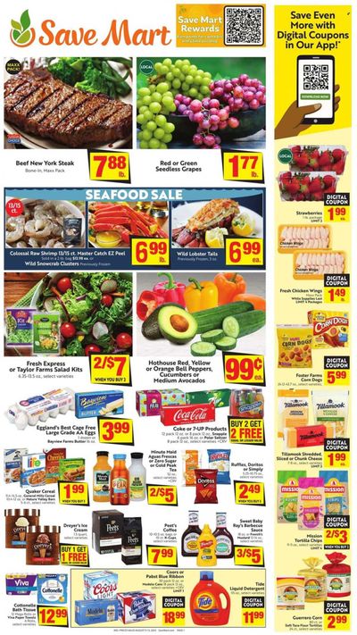 Save Mart (CA, NV) Weekly Ad Flyer Specials August 9 to August 15, 2023