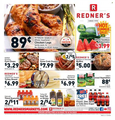 Redner's Markets (DE, MD, PA) Weekly Ad Flyer Specials August 10 to August 16, 2023