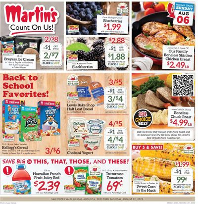 Martin’s (IN, MI) Weekly Ad Flyer Specials August 6 to August 12, 2023