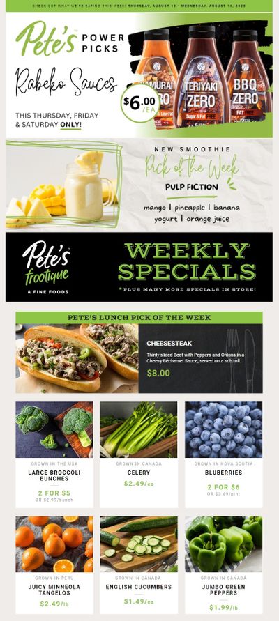 Pete's Fine Foods Flyer August 10 to 16