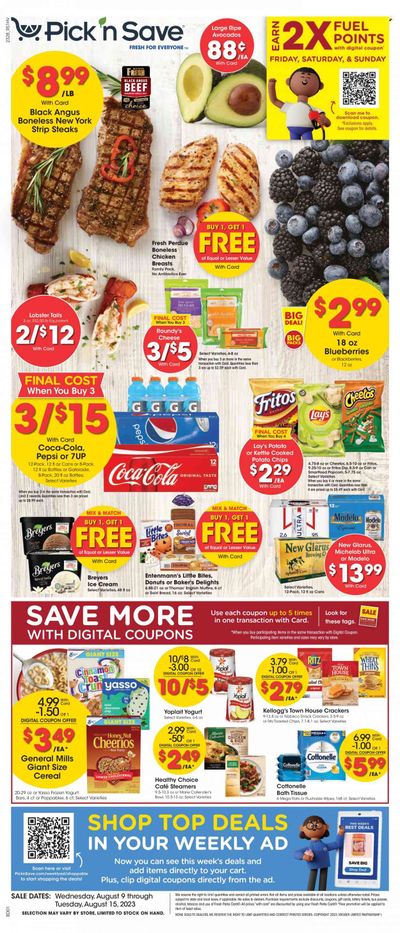 Pick ‘n Save (WI) Weekly Ad Flyer Specials August 9 to August 15, 2023