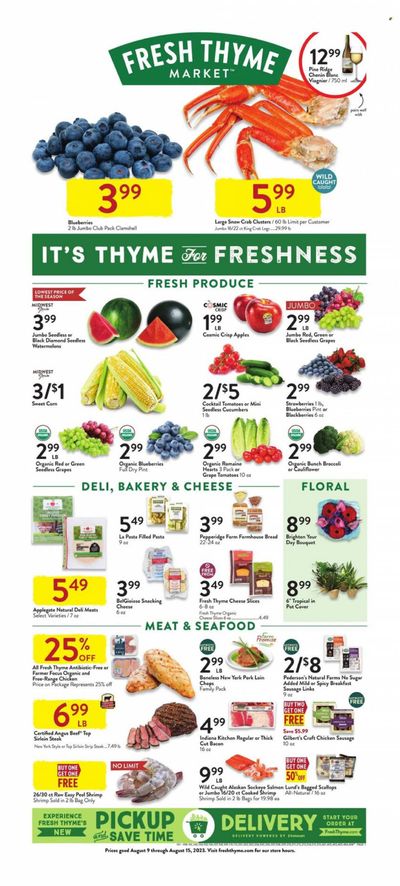 Fresh Thyme Weekly Ad Flyer Specials August 9 to August 15, 2023