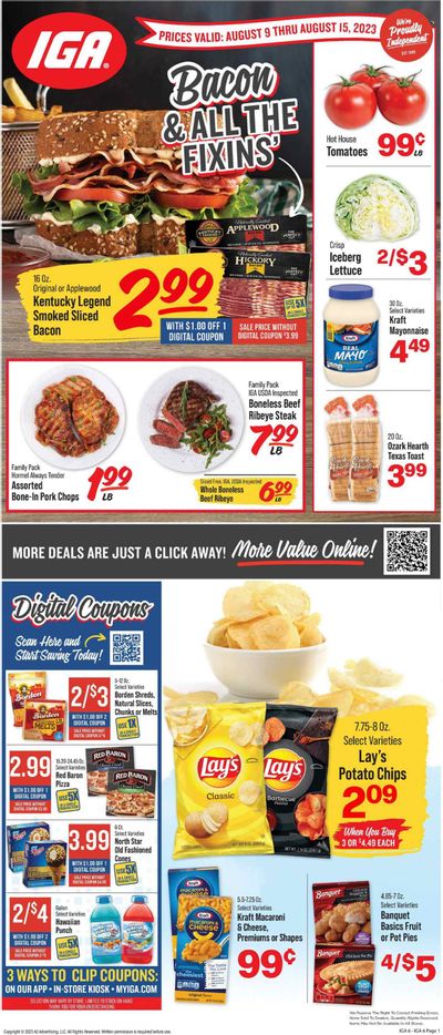 IGA (TN) Weekly Ad Flyer Specials August 9 to August 15, 2023