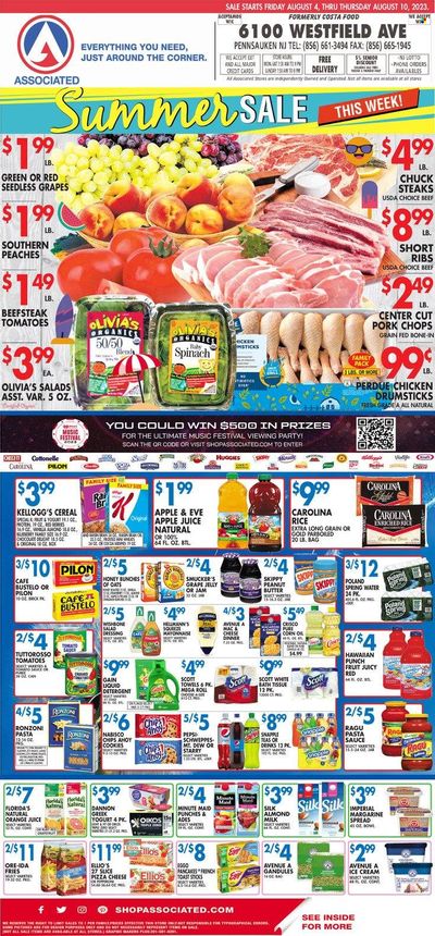 Associated Supermarkets (NY) Weekly Ad Flyer Specials August 4 to August 10, 2023