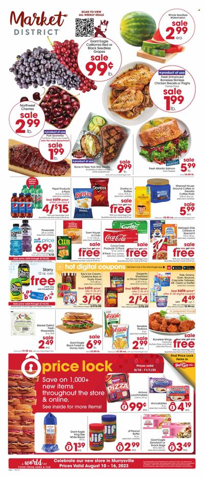 Giant Eagle (PA) Weekly Ad Flyer Specials August 10 to August 16, 2023