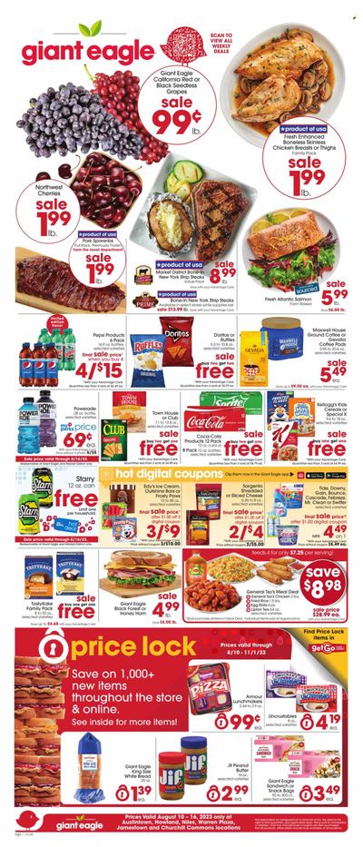 Giant Eagle (OH) Weekly Ad Flyer Specials August 10 to August 16, 2023
