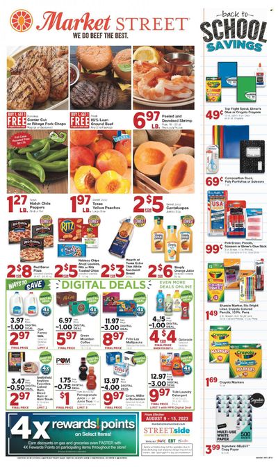 Market Street (NM, TX) Weekly Ad Flyer Specials August 9 to August 15, 2023