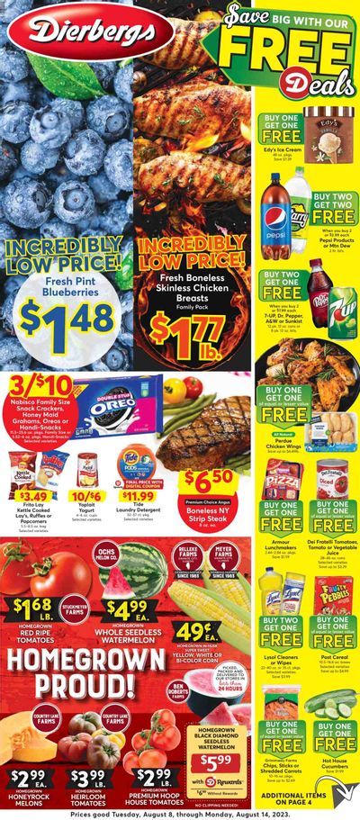 Dierbergs (IL, MO) Weekly Ad Flyer Specials August 8 to August 14, 2023