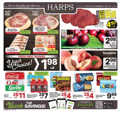 Harps Hometown Fresh (AR, KS, MO, OK) Weekly Ad Flyer Specials August 9 to August 15, 2023