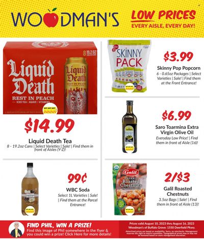 Woodman's Markets (IL, WI) Weekly Ad Flyer Specials August 10 to August 16, 2023